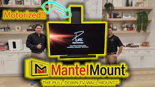 MantelMount MM860, LG OLED, Sonos ARC Custom Install & Demo!! Motorized Drop Down & Swivel TV Mount