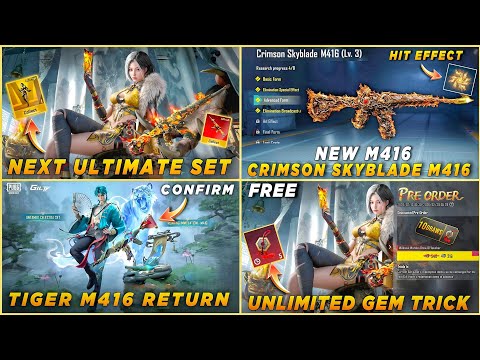 🔴 NEXT BUBU ULTIMATE SET | NEW M416 3D LOOK REVEAL | UNLIMITED FREE GEM TRICK | TIGER M416 RETURN 😍