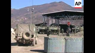 WRAP  KFOR troops seal northern border; Mitrovica protest, Gracanica