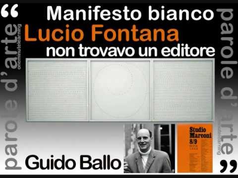 Lucio Fontana - Guido Ballo, legge Francesco Tadini, Studio Marconi - Fondazione Marconi 1979.wmv