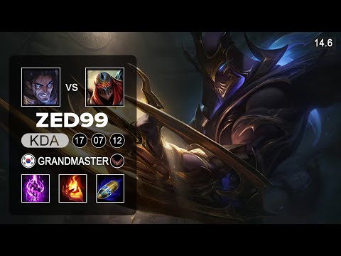 ZED99 Zed vs Sylas Mid - KR Grandmaster - Patch 14.6 Season 14