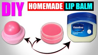 HOMEMADE LIP BALM/HOW TO MAKE LIP BALM WITH VASELI