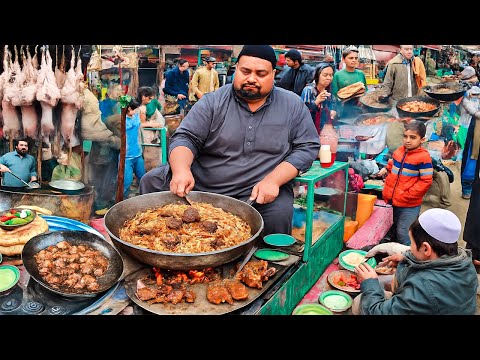 Afghanistan's Most Cheap Breakfast Street food | Kabuli pulao recipe | Liver Fry | Street food
