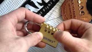 Combination lock brinks