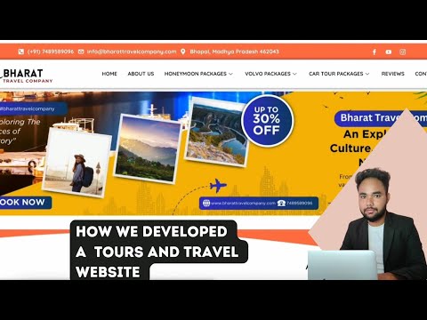 Tour and travel website project by 24siteshop