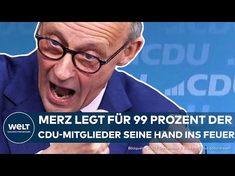 FRIEDRICH MERZ: "Keine rechtsextremistischen Bestrebungen" – CDU-Chef verteidigt Partei-Mitglieder