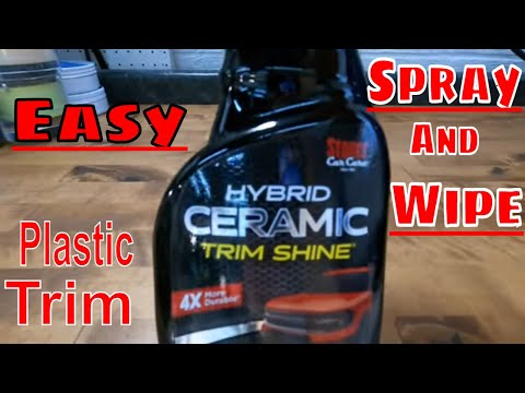 Simple & Economical Spray And Wipe Hybrid Ceramic Trim Shine From Stoners Car Care!