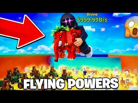 Unlocking FLYING POWERS in Escape Tsunami for Brainrots!