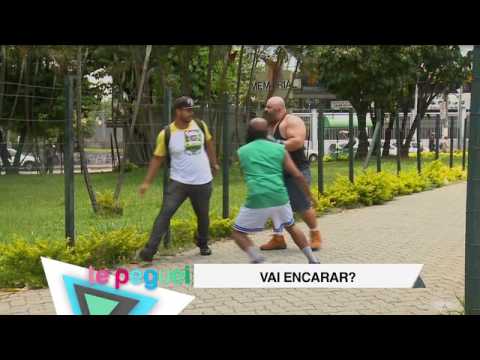 A weak boxer charges at the crowd and needs a little help to avoid getting beaten up.