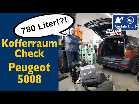 Kofferraum-Check: Peugeot 5008 - was passt in den Kofferraum? Fahrrad? Leiter? Koffer? Taschen?