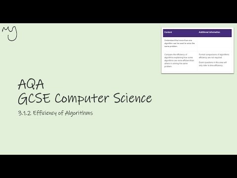 GCSE Computer Science Efficiency of Algorithms