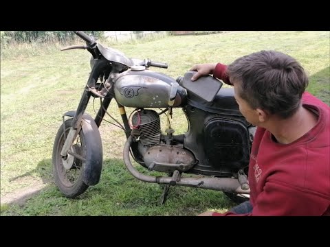 ČZ 175 de luxe, ukázka kratší projížďky. Pojede vůbec? Jízda na čezeta po x letech