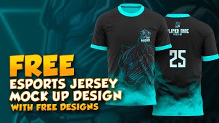 DISEÑO DE MAQUETA DE CAMISETA DE ESPORTS GRATIS (MAQUETA DE CAMISETA PSD GRATIS Y TUTORIAL COMPLETO)