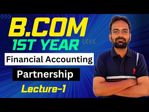 Partnership accounts Lecuture 7 Interest on Drawing Financial Accounting B com