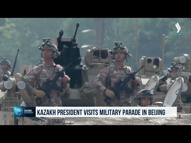Президент Казахстана посетил военный парад в Пекине