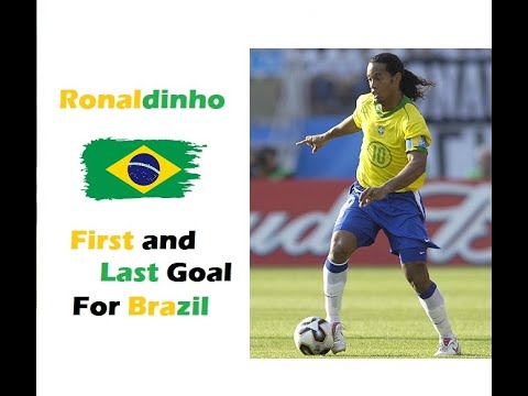 Ronaldinho ● First and Last Goal For Brazil nation