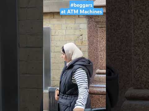 #brokenbritain #beggars #hassle at Cash Machines in #nottingham caught on camera! #confronted #lol