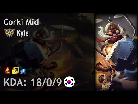 Corki Mid vs Karma - Kyle - KR Challenger Patch 6.19