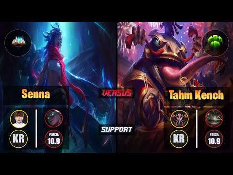 Beryl SENNA (Support) [Unsealed Spellbook] VS TAHM KENCH - Grandmaster KR Patch 10.9