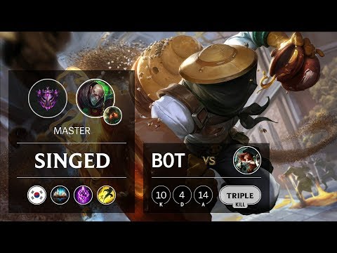 Singed Bot vs Miss Fortune - KR Master Patch 9.24