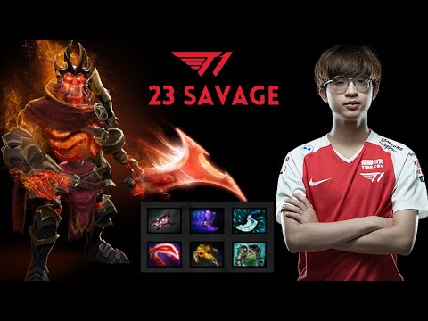 1K+ STRIKE - Dead in ONE HIT | 23savage Wraith King | T1 vs Alliance | TI 10
