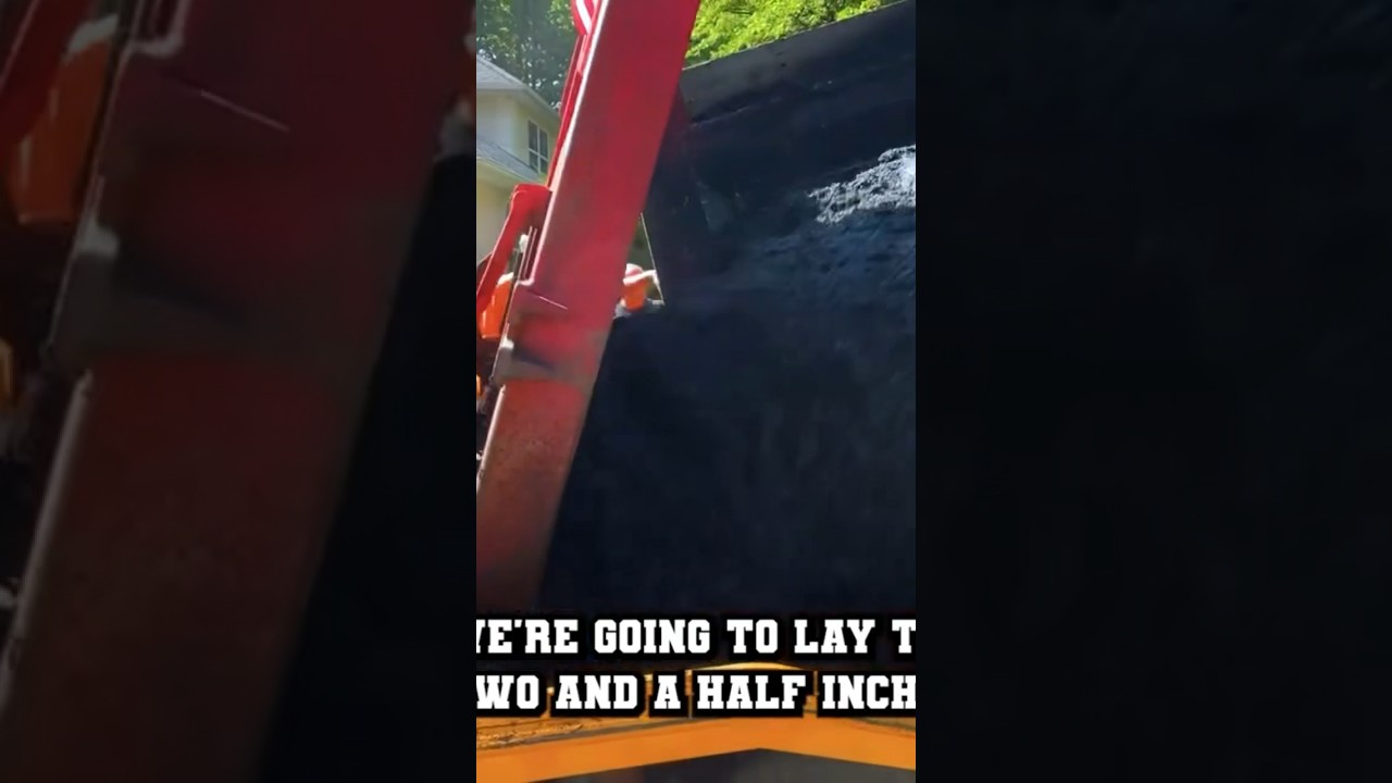 Gonna tear it up!!🚧💪 #asphalt #construction #blacktop #pavement