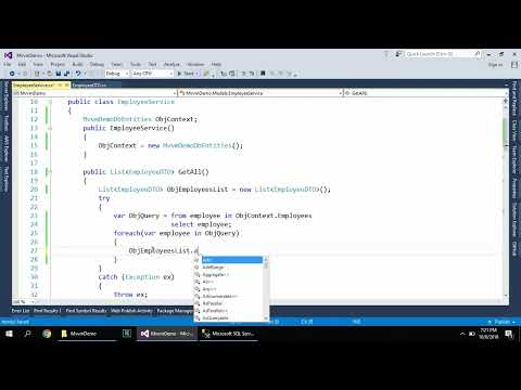 WPF & MVVM   12 Create Service Using EntityFramework
