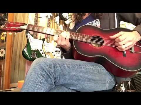 Telestar "Quality Guitar" acoustic 22" scale 1960's Sunburst image 11