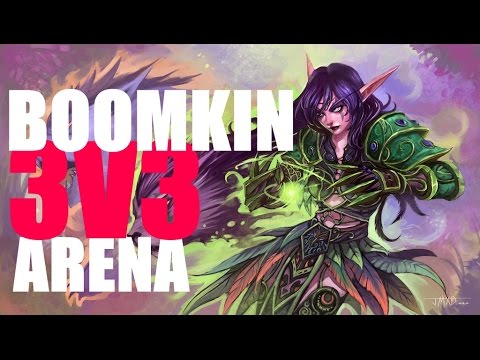 Druid PvP 3v3 Arenas - Warlords of Draenor WoW (Boomkin/Mage/Paladin)