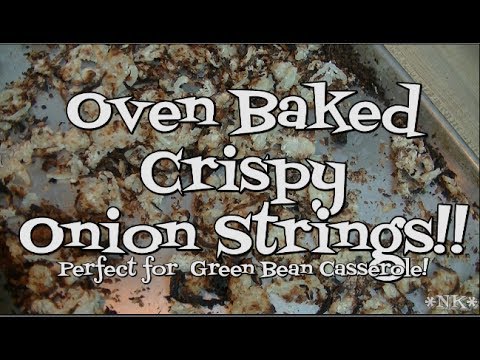 Oven Baked Crispy Onion Strings!! Noreen's Kitchen