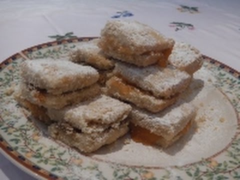 GREEK SHORTBREAD BISCUITS SANDWICH WITH JAM OR MARMALADE - STAVROS' KITCHEN - GREEK CUISINE