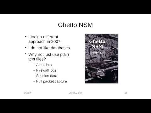 The State of Network Security Tools on BSD, Michael Shirk