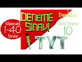 AÇI YAYINLARI 2023 TYT GENEL DENEME SINAVI 10 MATEMATİK-GEOMETRİ 1-40.SORULAR #kod12010