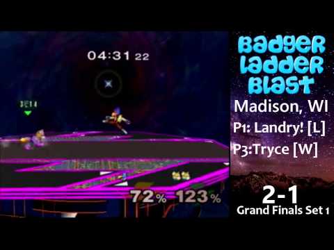 Badger Ladder Blast - Landry (Falco) vs. TryceBlazer (Fox) SSBM Grand Finals