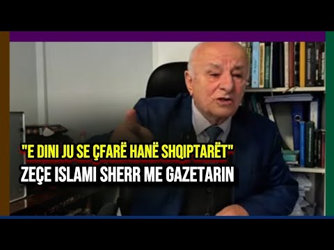 "E dini ju se çfarë hanë shqiptarët", Zeçe Islami sherr me gazetarin: Ma thoni tani! 