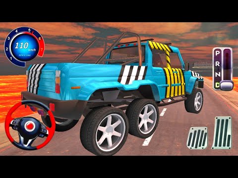 New Offroad 6x6 Monster Jeep Driving 3D ! Luxury Jeep Driver Gameplay - Android Gameplay
