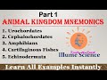 Animal Kingdom Mnemonics | Part 1 | NEET NCERT Tricks | Examples Tricks Animal Kingdom Animal Kingdom Mnemonics | Part 1 | NEET NCERT Tricks | Examples Tricks Animal Kingdom