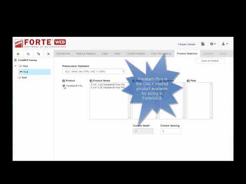 ForteWEB Training: Product Selection