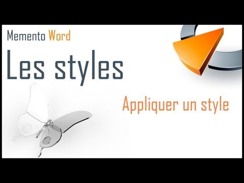 comment appliquer un style dans word