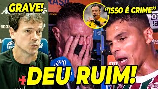 ABSURDO! TIAGO SILVA DESMASCARA ARBITRAGEM APÓS GOL IRREGULAR E DINIZ RESPONDE A ALTURA!