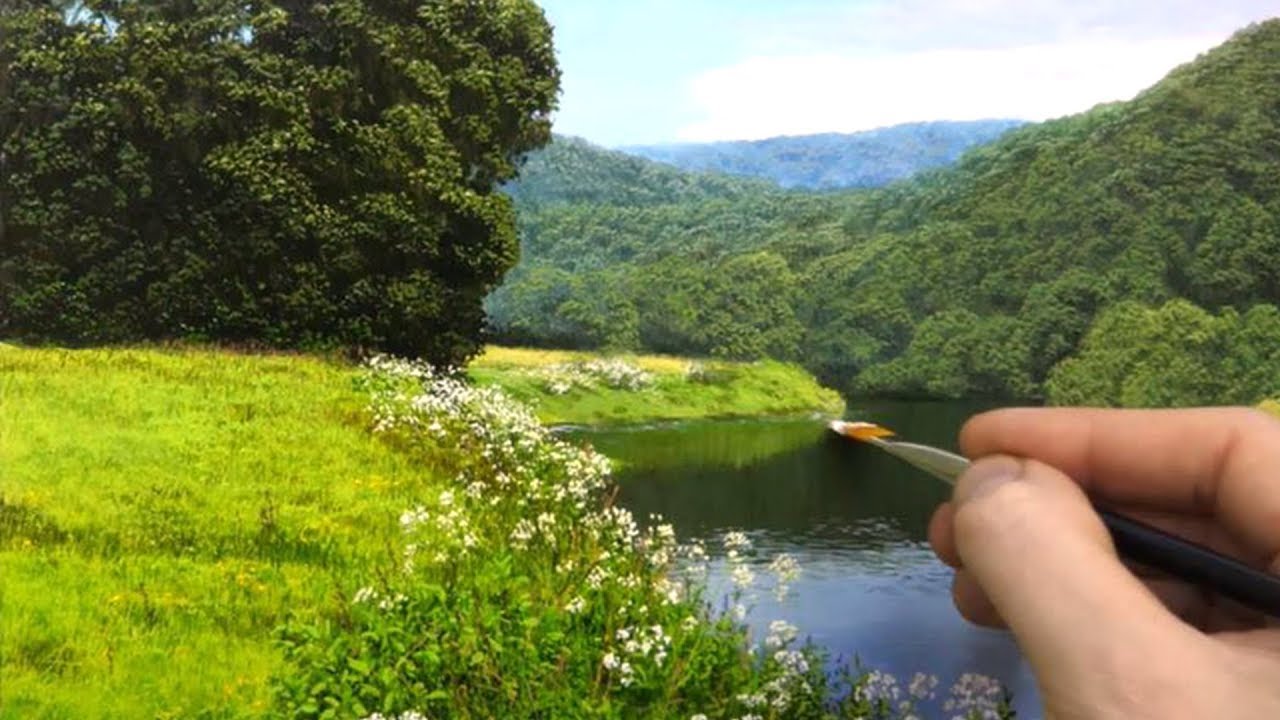Timelapse landscape oil painting by Michael James Smith