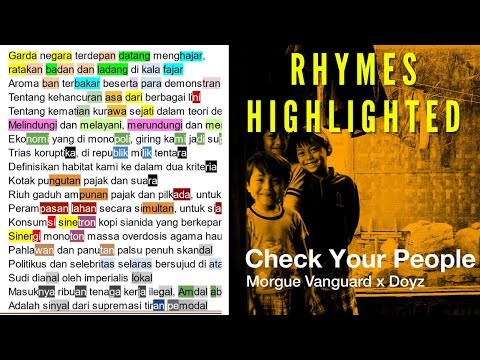 Morgue Vanguard X Doyz - Check Your People | Rhymes Highlighted