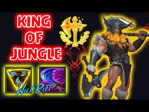 OLAF KING OF JUNGLE | OLAF WILD RIFT BUILD JUNGLER | OLAF FULL SKIL ASPD + LIFESTEAL | TUTORIAL OLAF