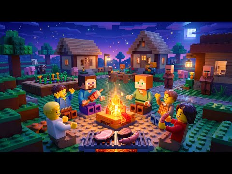 100 Days Minecraft Survival Challenge in LEGO World • LEGO Minecraft • Stop Motion Film