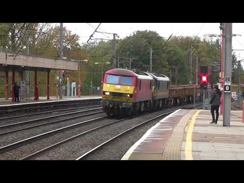 90036/90020 6k27 Carlisle Yard - Crewe Basford Hall Engineers, 28th October 2021