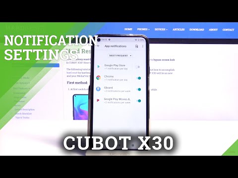 How to Personalize Notifications on CUBOT X30 – Find Notification Settings