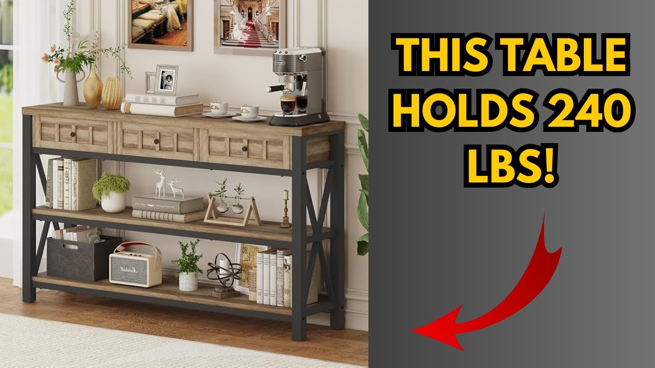 Upgrade Your Entryway with This Stunning Industrial Console Table | FATORRI Review