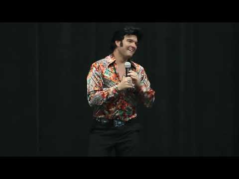 Ben Thompson sings James Brown I feel Good Entertainment Pavilion Elvis Week 2022