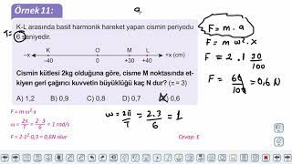 Eğitim Vadisi AYT Fizik 11.Föy Basit Harmonik Hareket 2 (İvme ve Yaylı Sarkaçlar) Konu Anlatım Videoları
