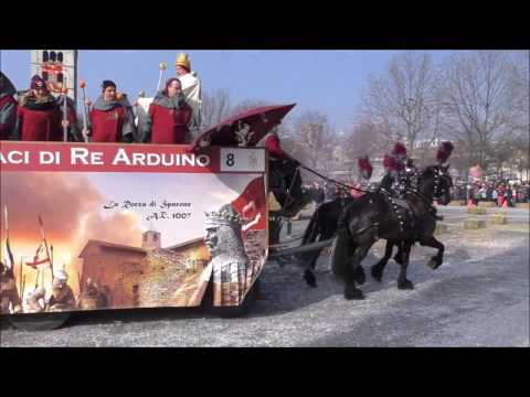 I Seguaci di Re Arduino carro da getto - Carnevale Ivrea 2017